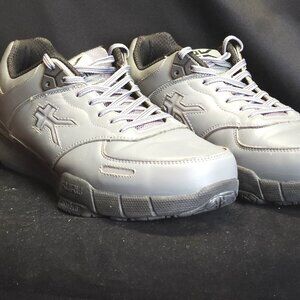 Kuru Kinetic 2.0 Men's Size 11 Grey/Black Leather Orthopedic Work Walking Shoes
